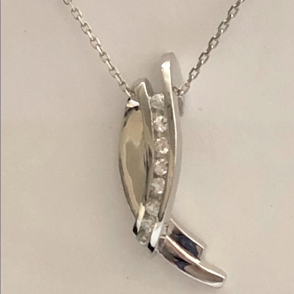 Real Topaz Big Stones 925 Silver Necklace